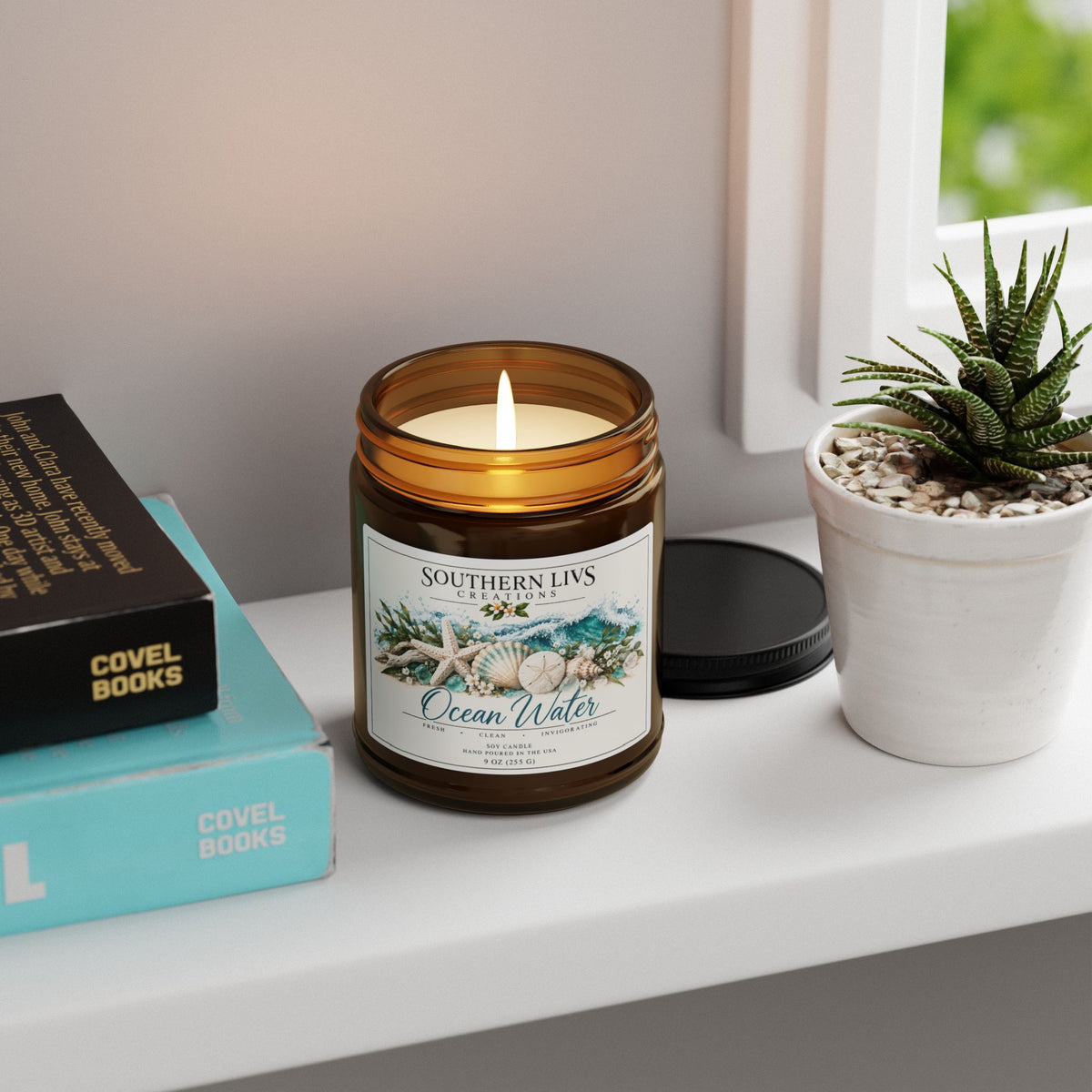 Ocean Water Scented Soy Candle 9 oz