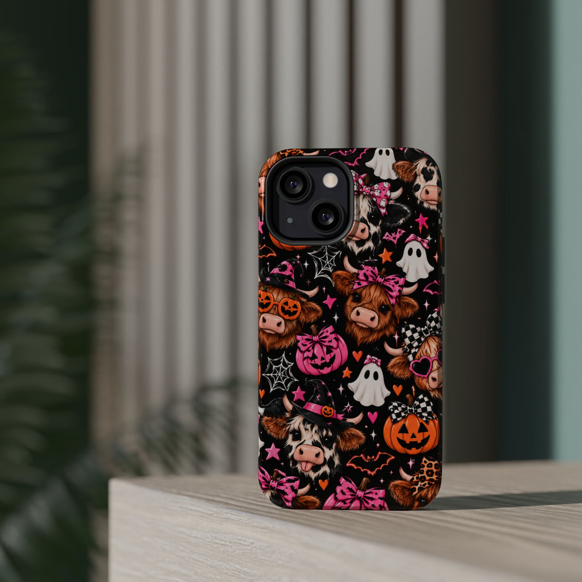 Halloween Cow Pattern Magnetic iPhone Case