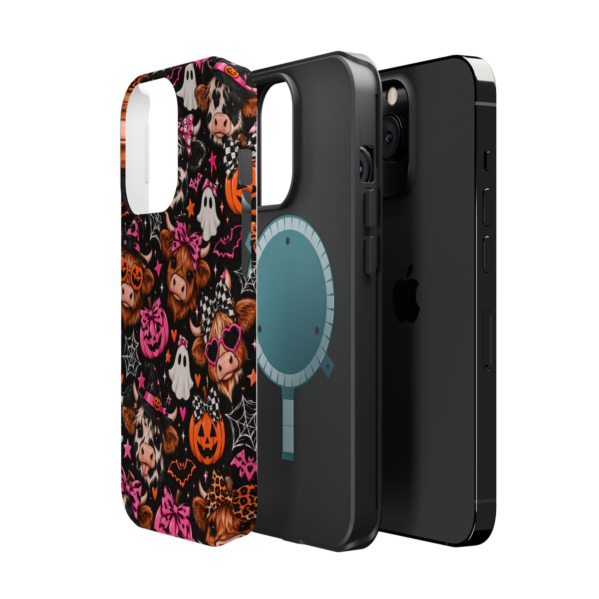Halloween Cow Pattern Magnetic iPhone Case