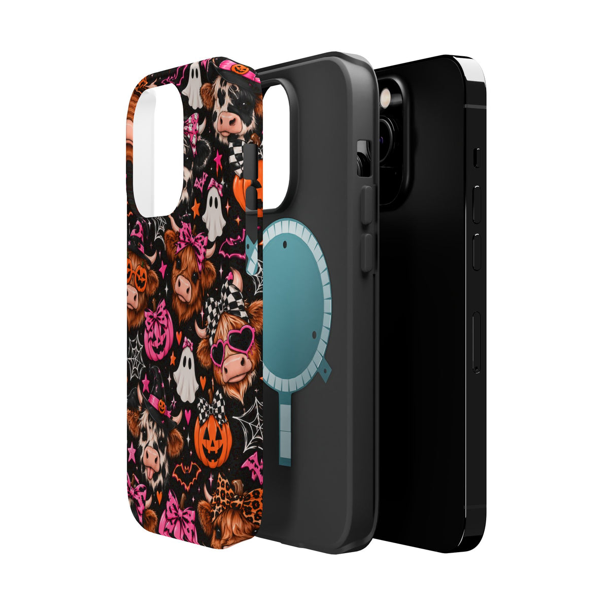 Halloween Cow Pattern Magnetic iPhone Case