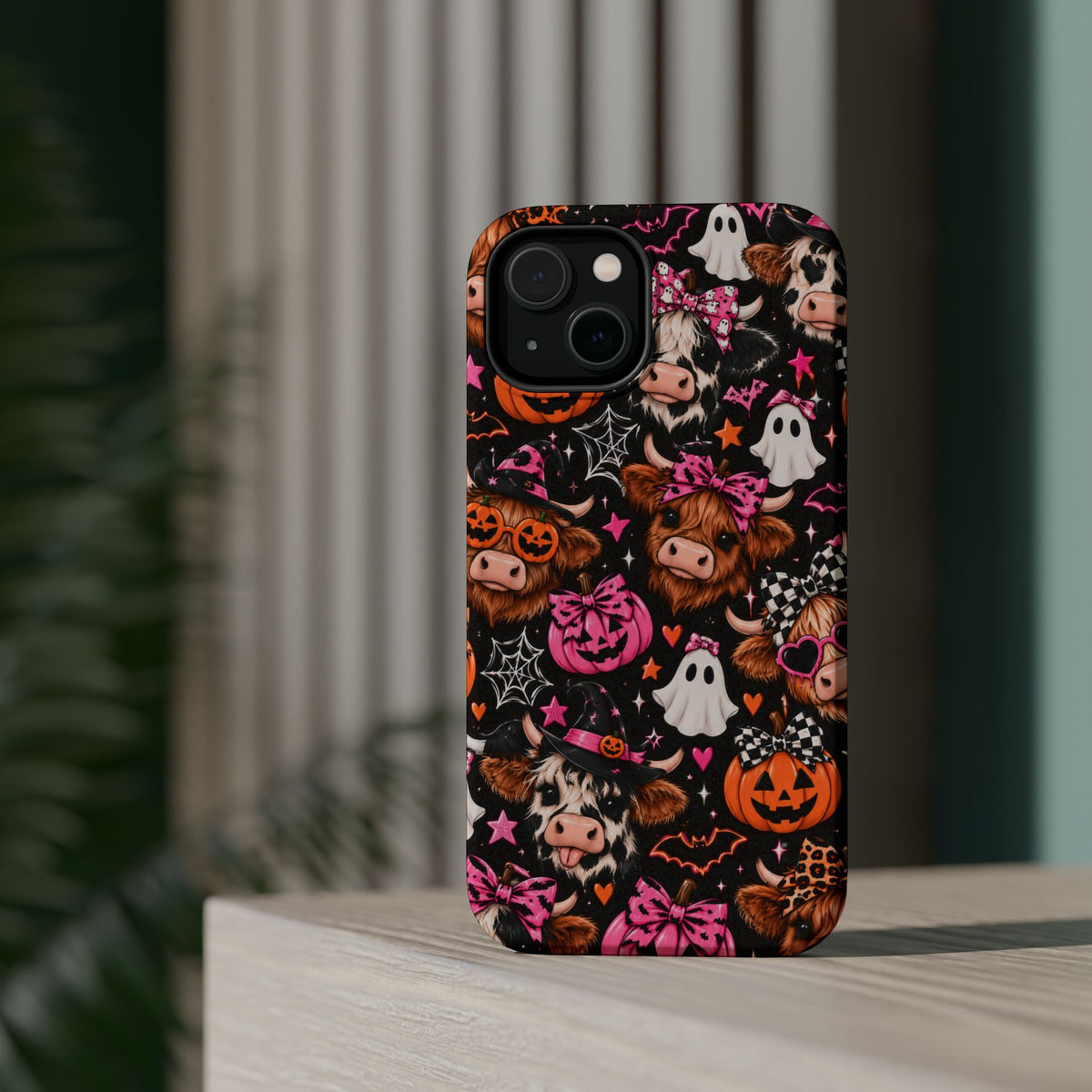 Halloween Cow Pattern Magnetic iPhone Case