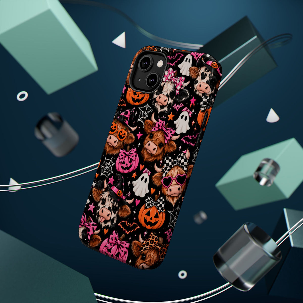 Halloween Cow Pattern Magnetic iPhone Case