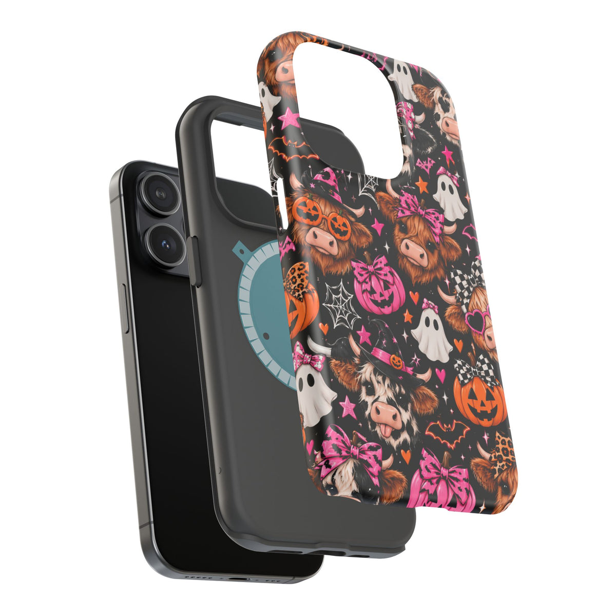 Halloween Cow Pattern Magnetic iPhone Case