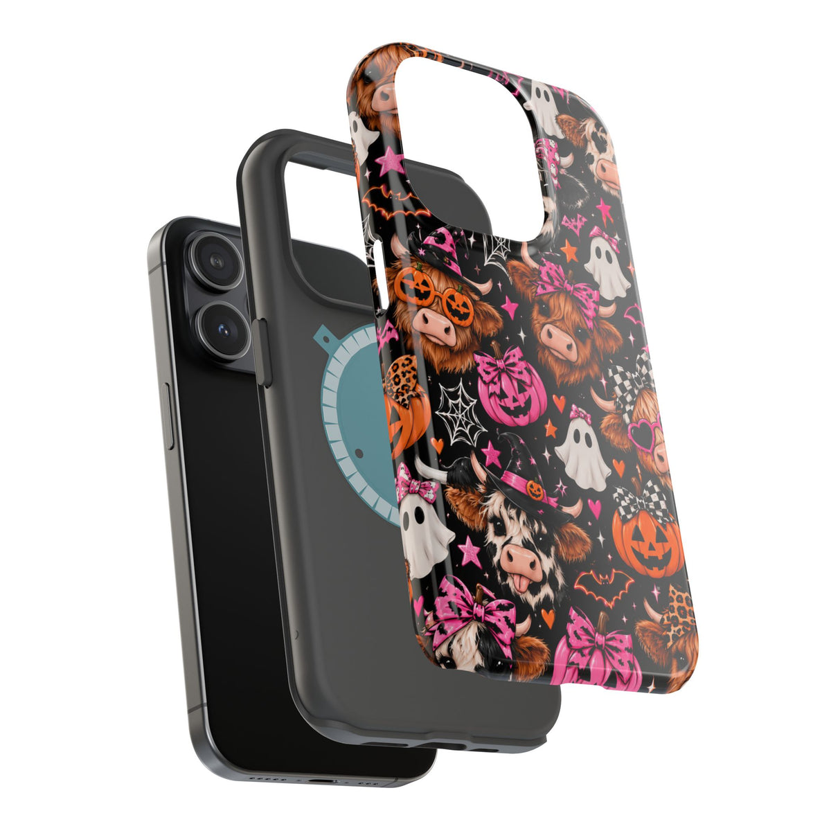 Halloween Cow Pattern Magnetic iPhone Case