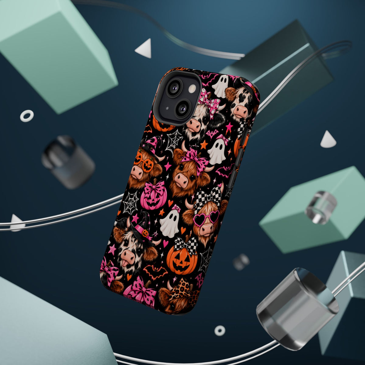 Halloween Cow Pattern Magnetic iPhone Case