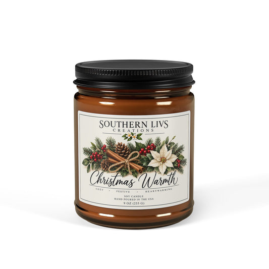 Christmas Warmth Scented Soy Candle 9 oz