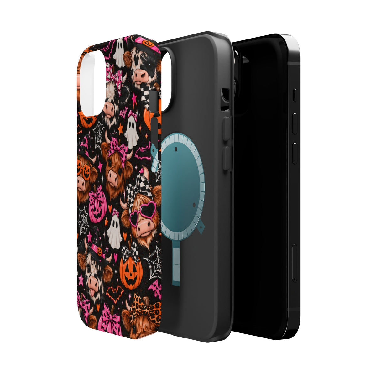 Halloween Cow Pattern Magnetic iPhone Case