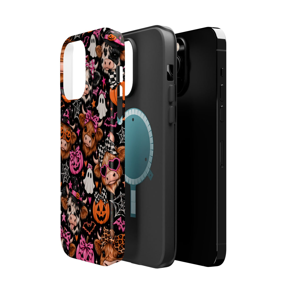 Halloween Cow Pattern Magnetic iPhone Case