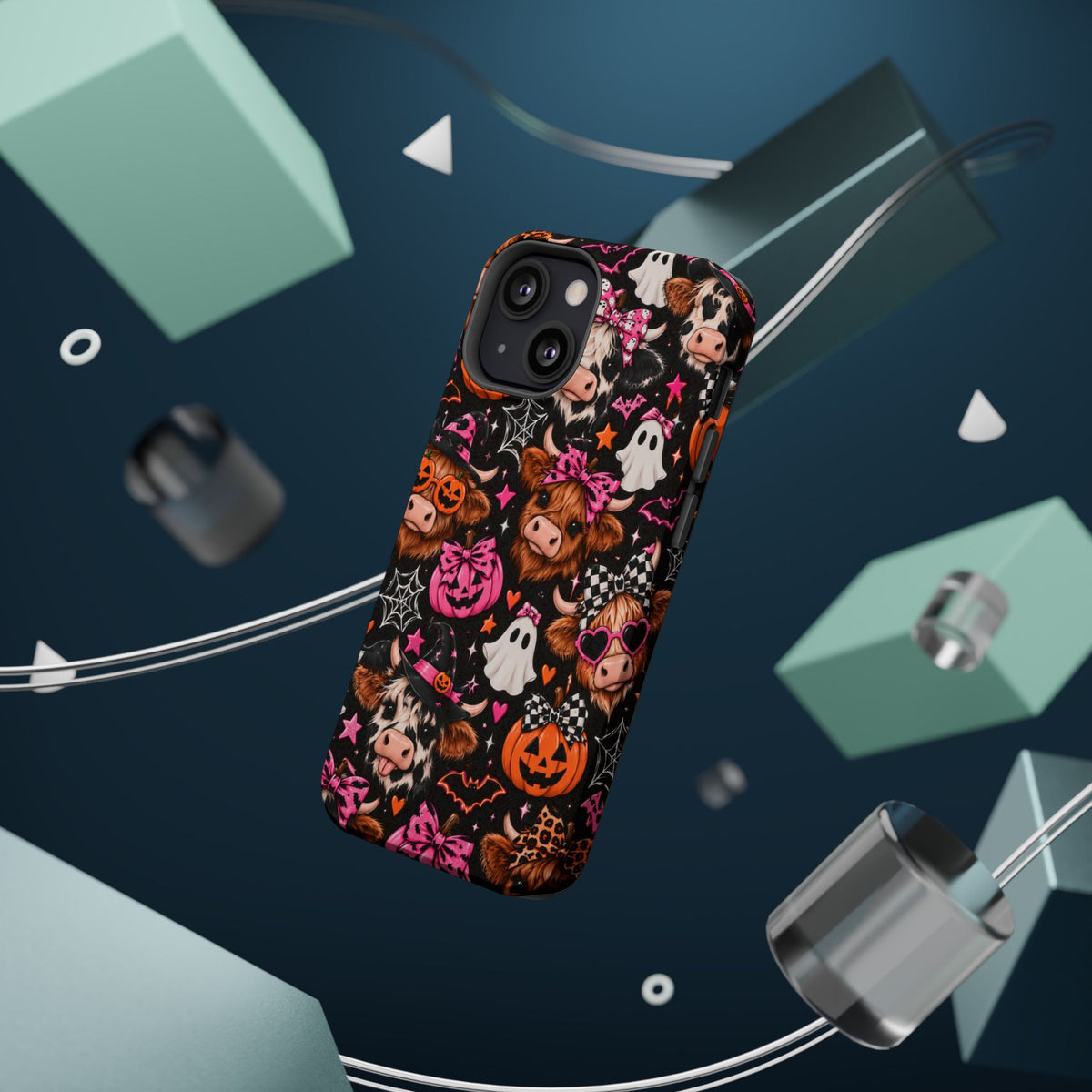 Halloween Cow Pattern Magnetic iPhone Case