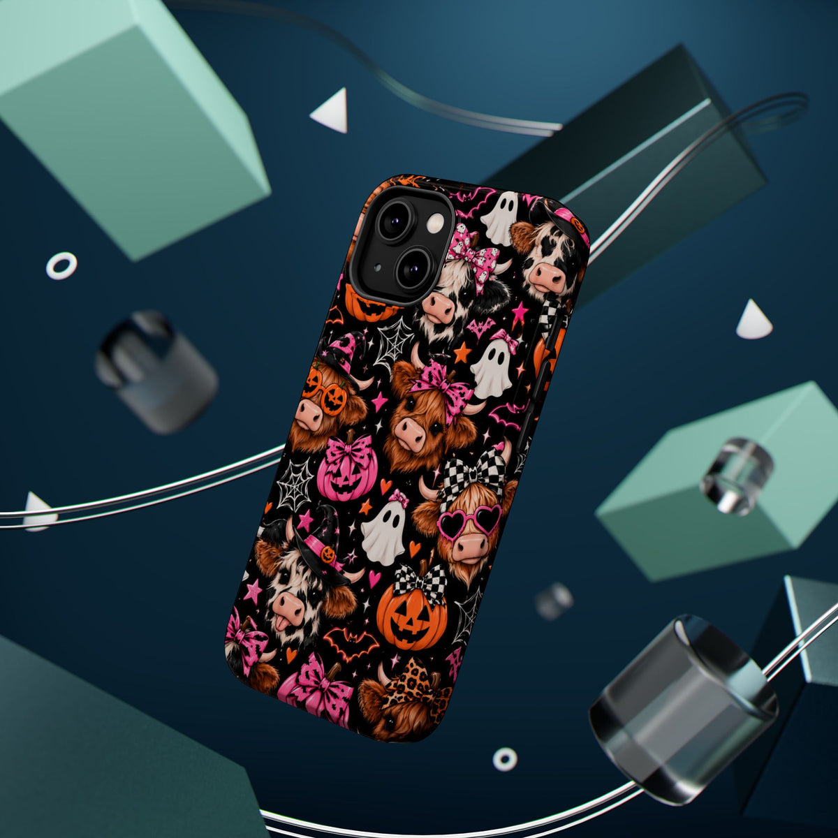 Halloween Cow Pattern Magnetic iPhone Case