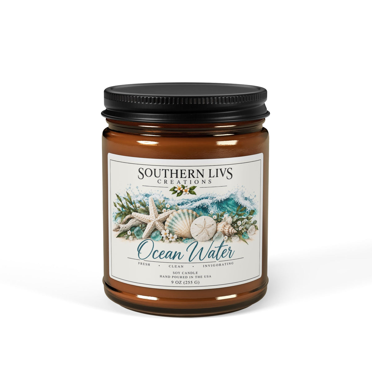 Ocean Water Scented Soy Candle 9 oz