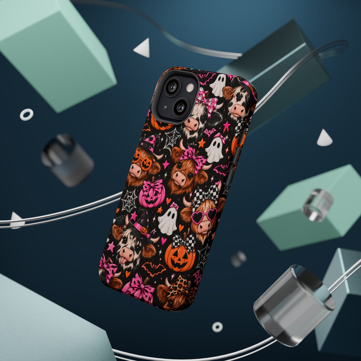 Halloween Cow Pattern Magnetic iPhone Case
