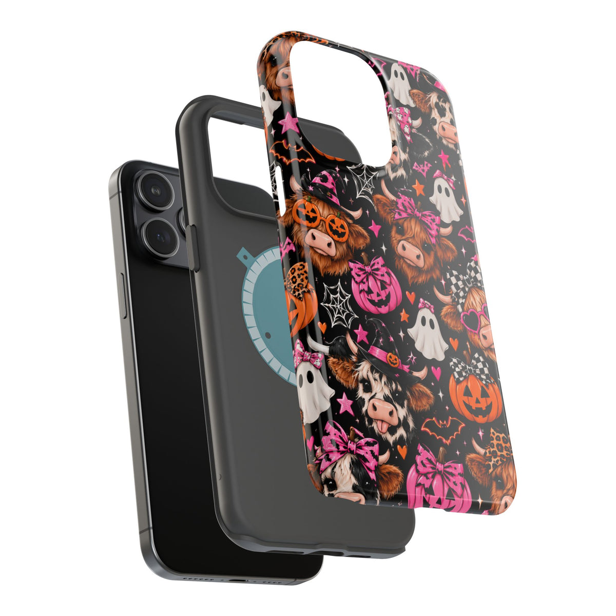 Halloween Cow Pattern Magnetic iPhone Case