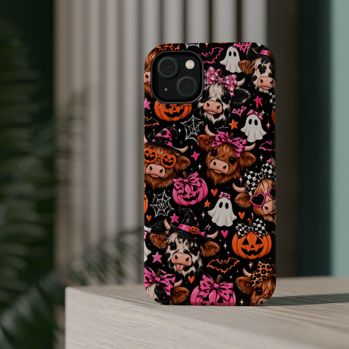 Halloween Cow Pattern Magnetic iPhone Case