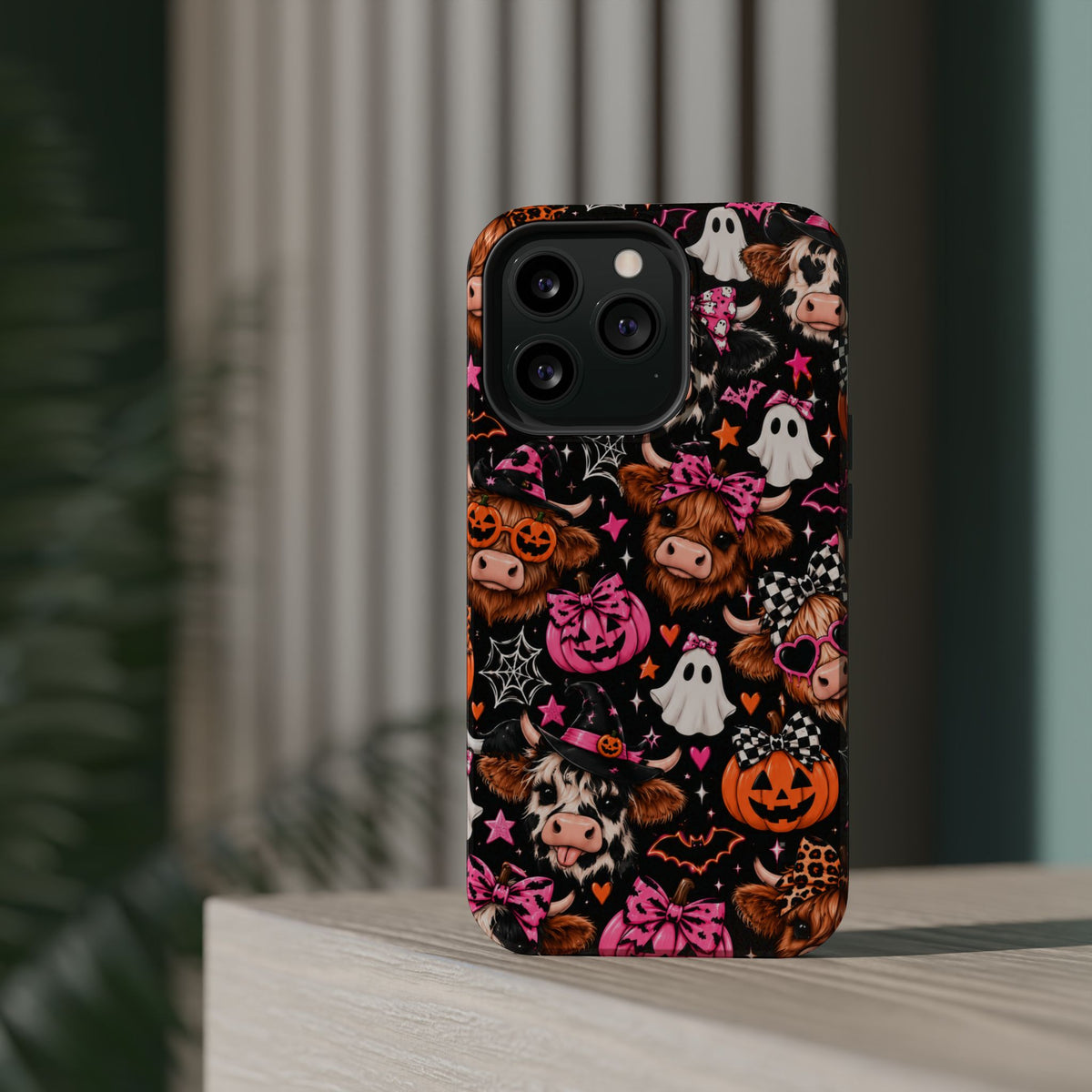 Halloween Cow Pattern Magnetic iPhone Case