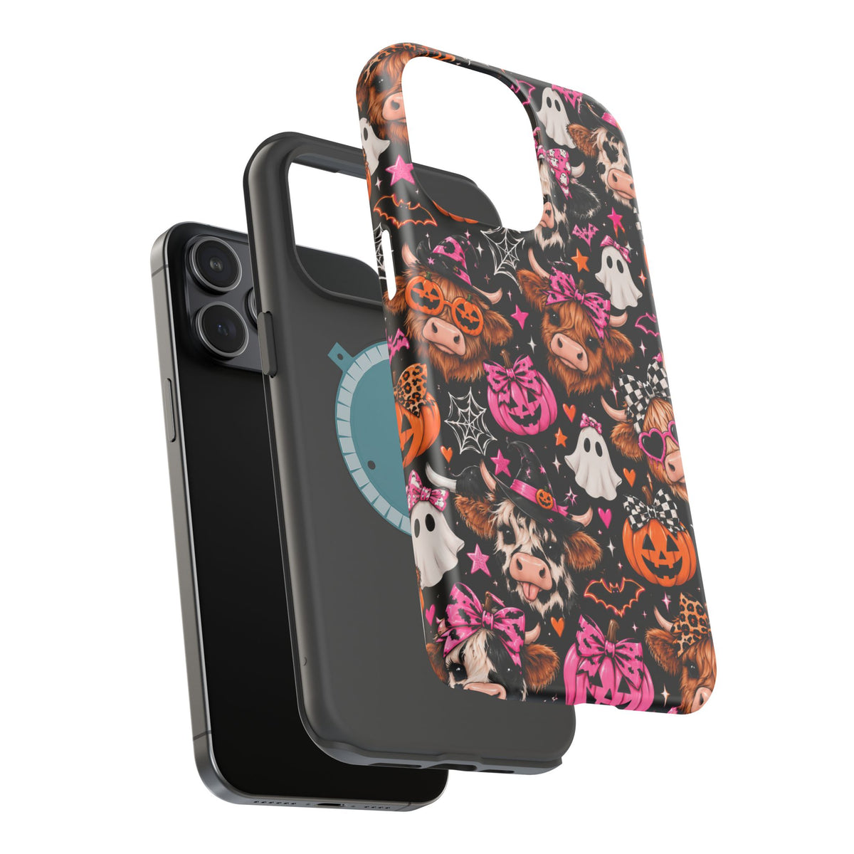 Halloween Cow Pattern Magnetic iPhone Case