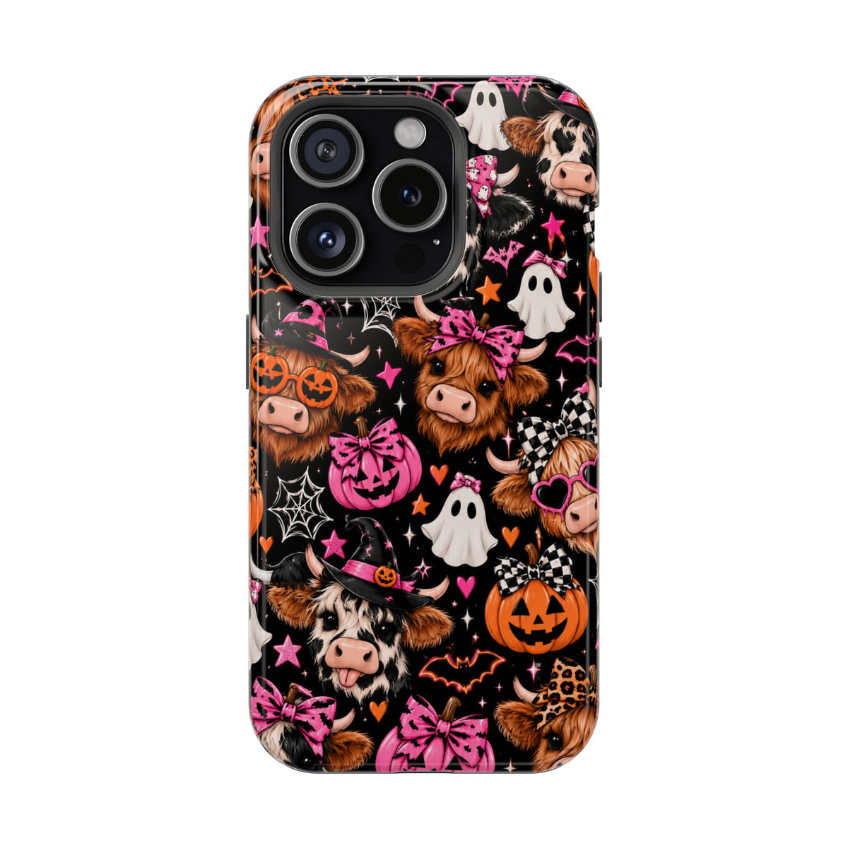 Halloween Cow Pattern Magnetic iPhone Case