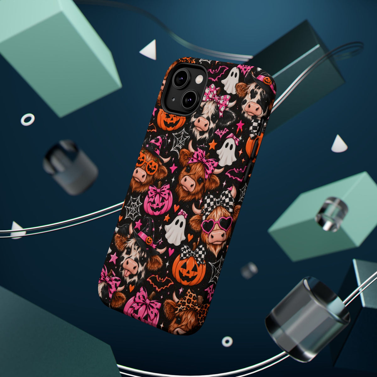 Halloween Cow Pattern Magnetic iPhone Case