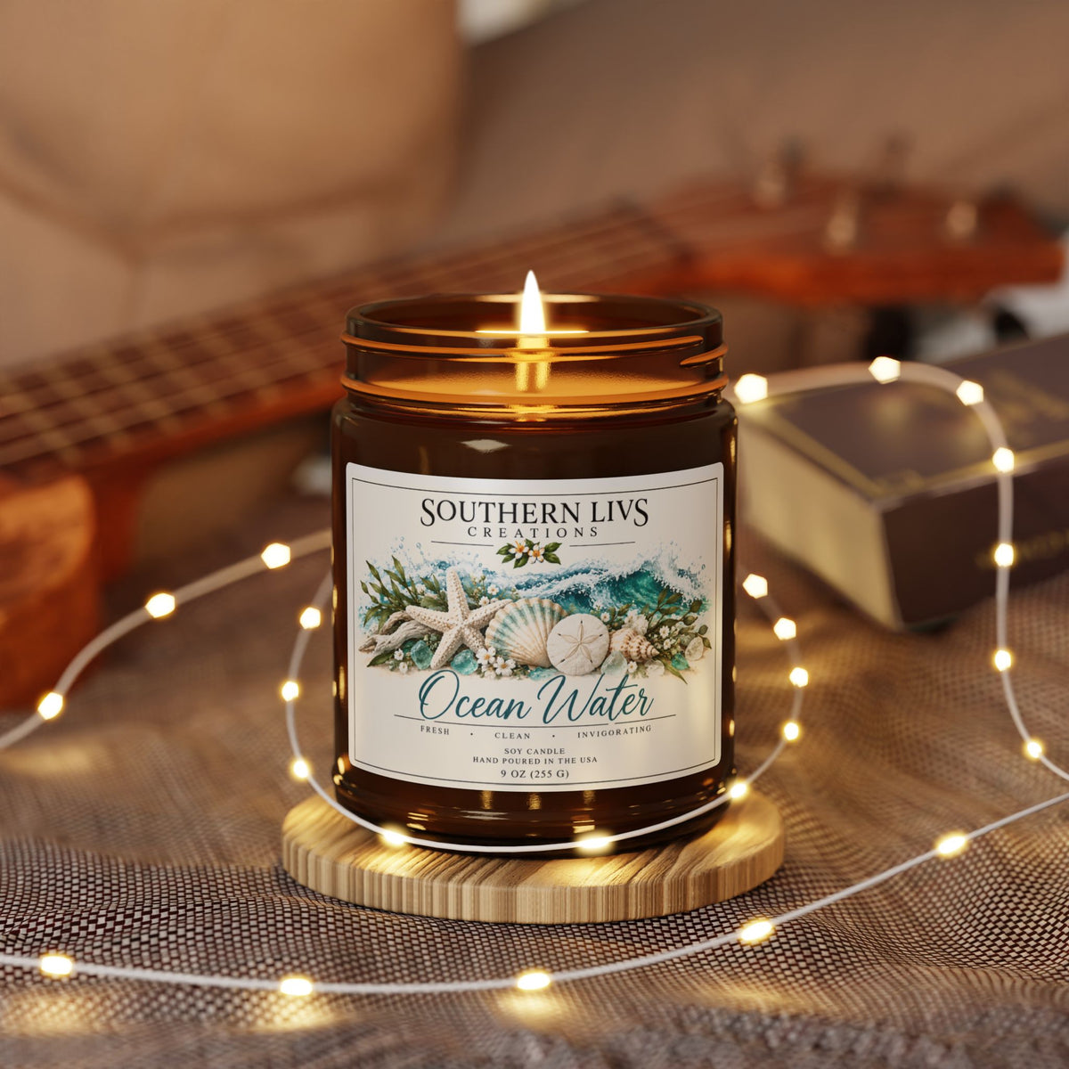 Ocean Water Scented Soy Candle 9 oz