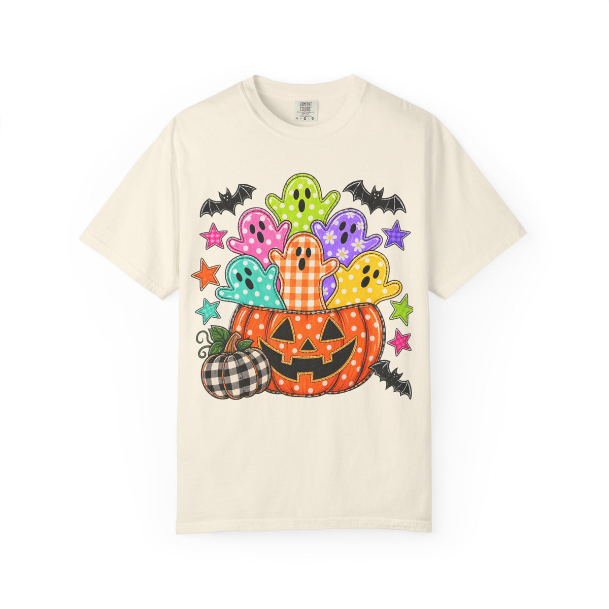 Halloween Pumpkin & Candy Ghosts T-Shirt