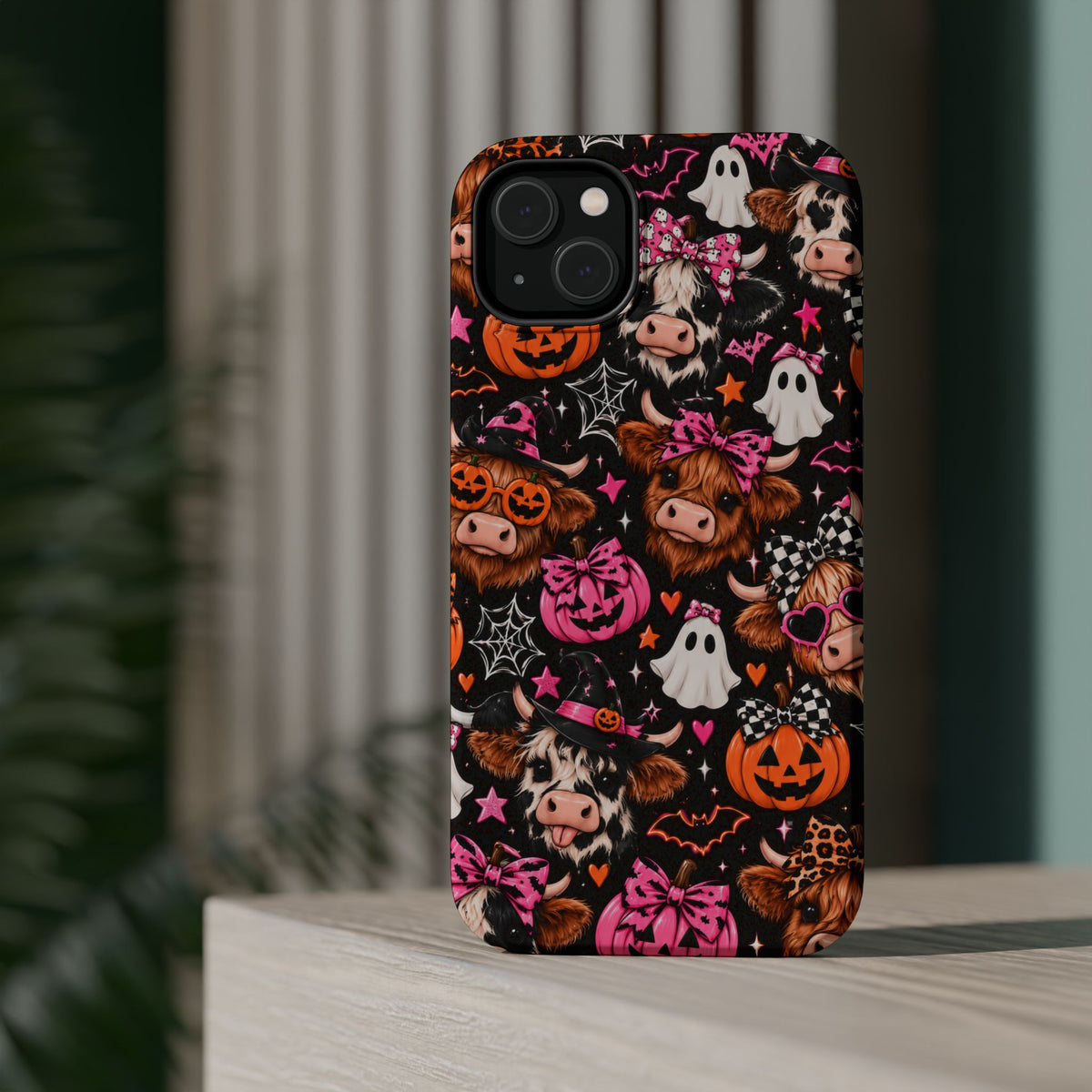 Halloween Cow Pattern Magnetic iPhone Case