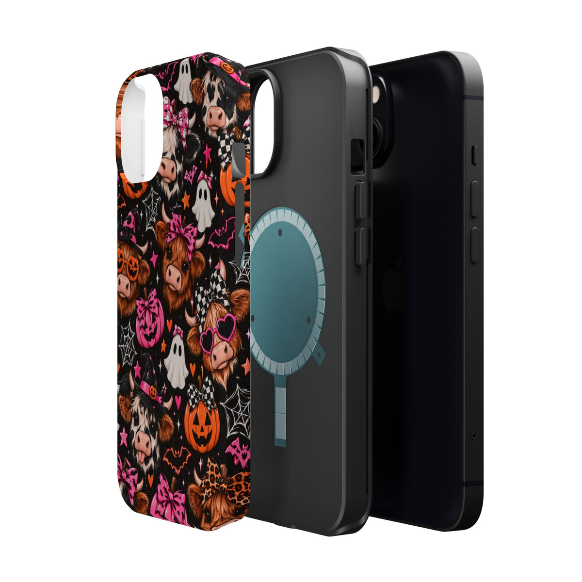 Halloween Cow Pattern Magnetic iPhone Case
