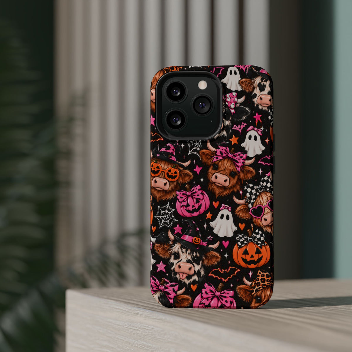 Halloween Cow Pattern Magnetic iPhone Case