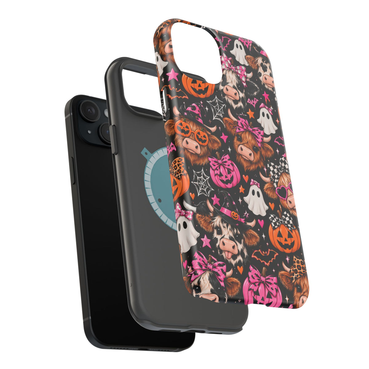 Halloween Cow Pattern Magnetic iPhone Case