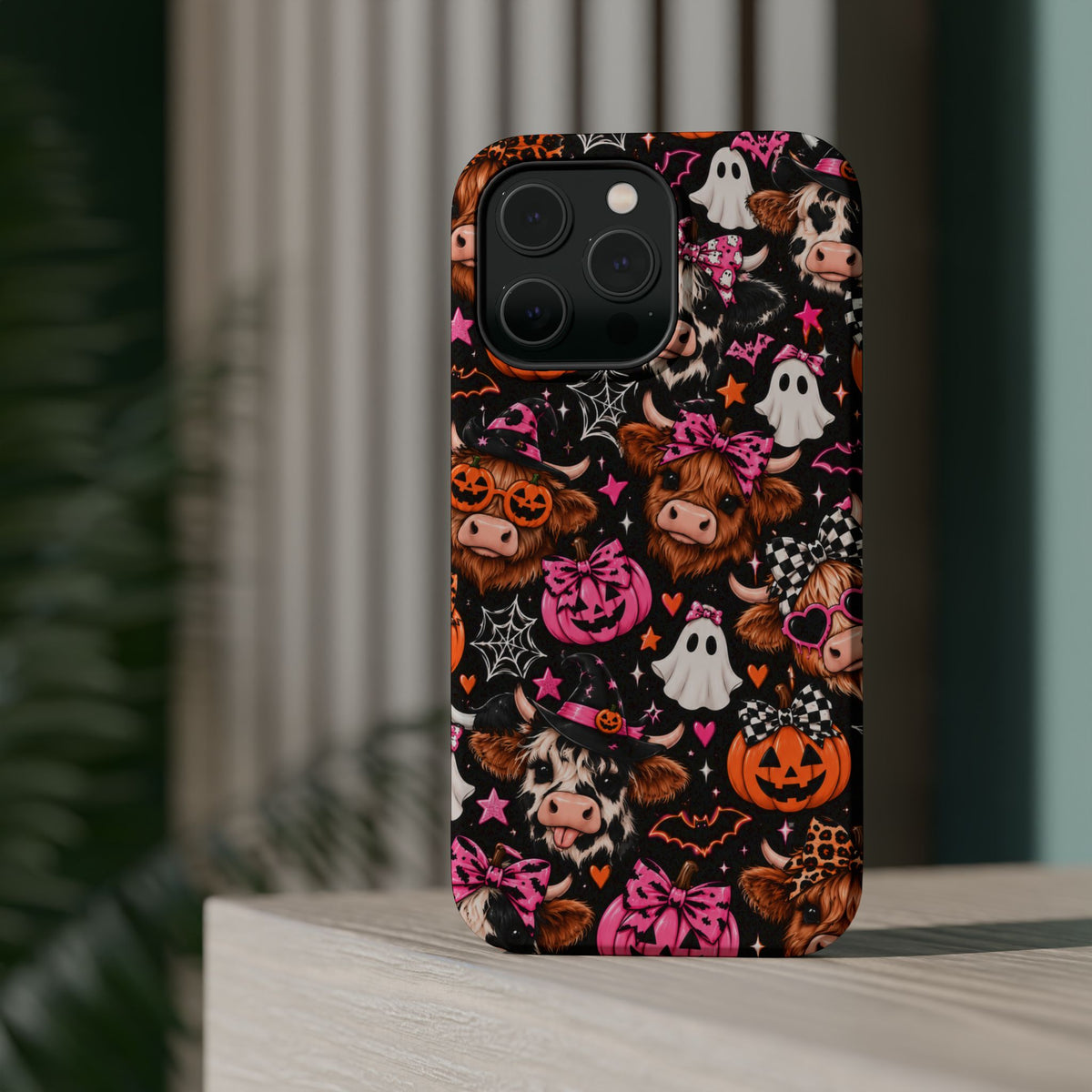 Halloween Cow Pattern Magnetic iPhone Case