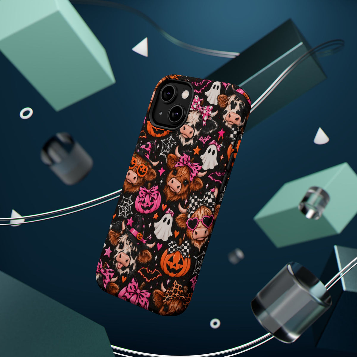 Halloween Cow Pattern Magnetic iPhone Case