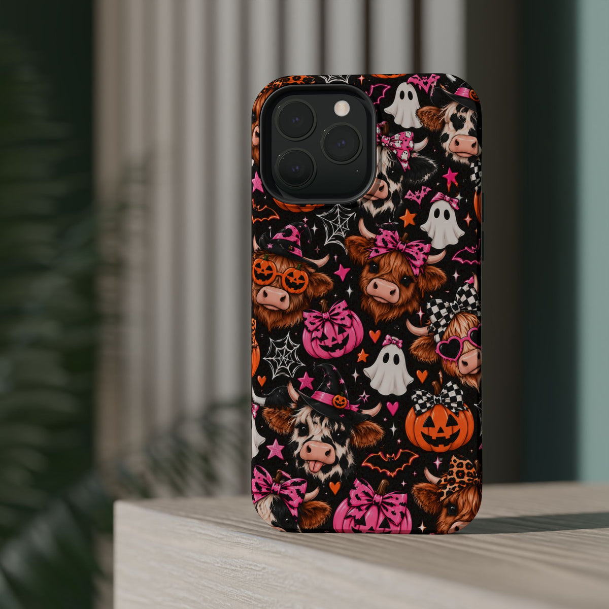 Halloween Cow Pattern Magnetic iPhone Case