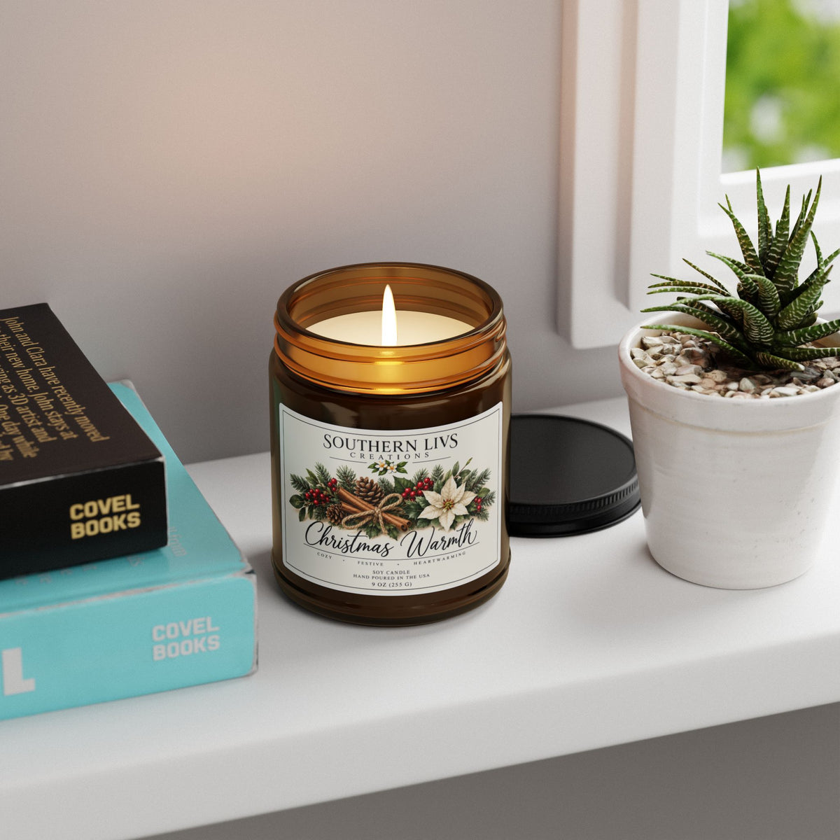 Christmas Warmth Scented Soy Candle 9 oz
