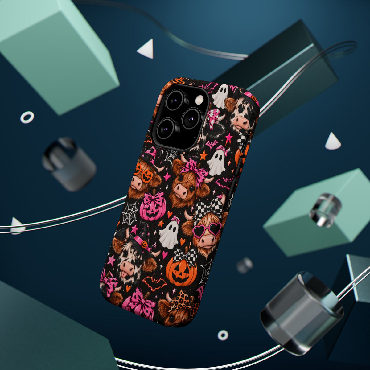 Halloween Cow Pattern Magnetic iPhone Case