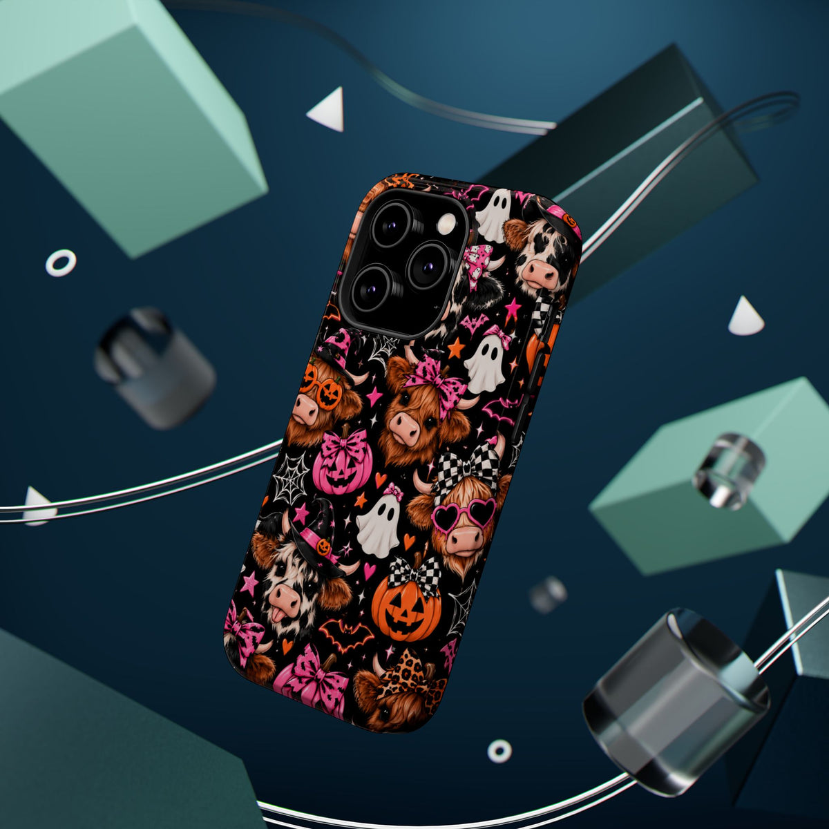 Halloween Cow Pattern Magnetic iPhone Case