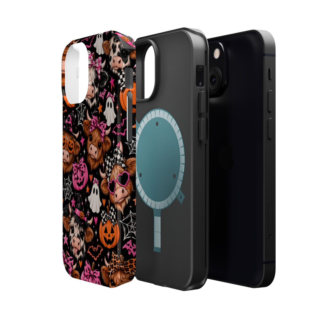 Halloween Cow Pattern Magnetic iPhone Case