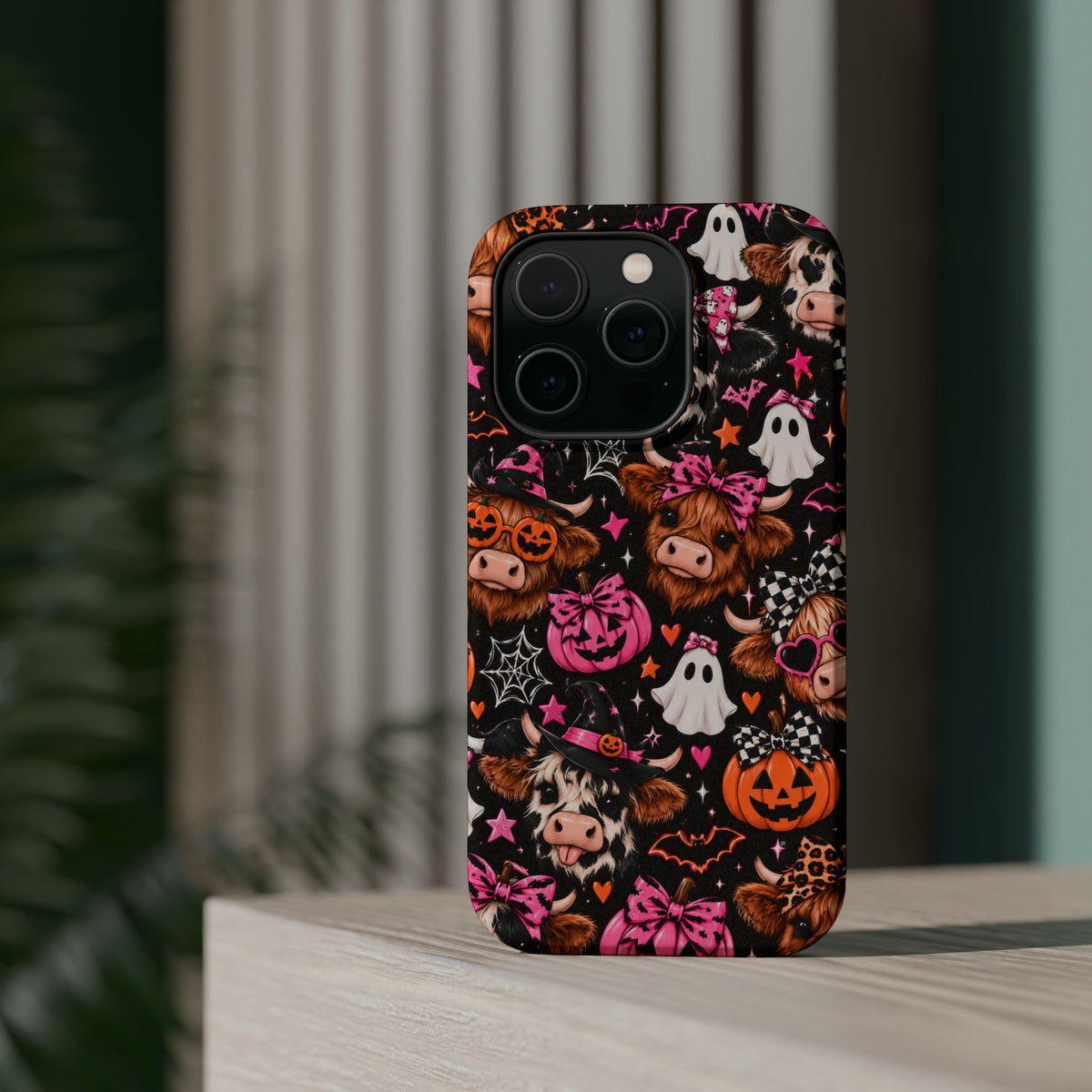 Halloween Cow Pattern Magnetic iPhone Case