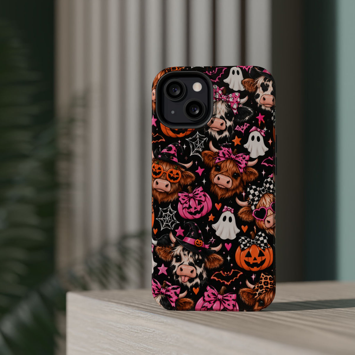 Halloween Cow Pattern Magnetic iPhone Case