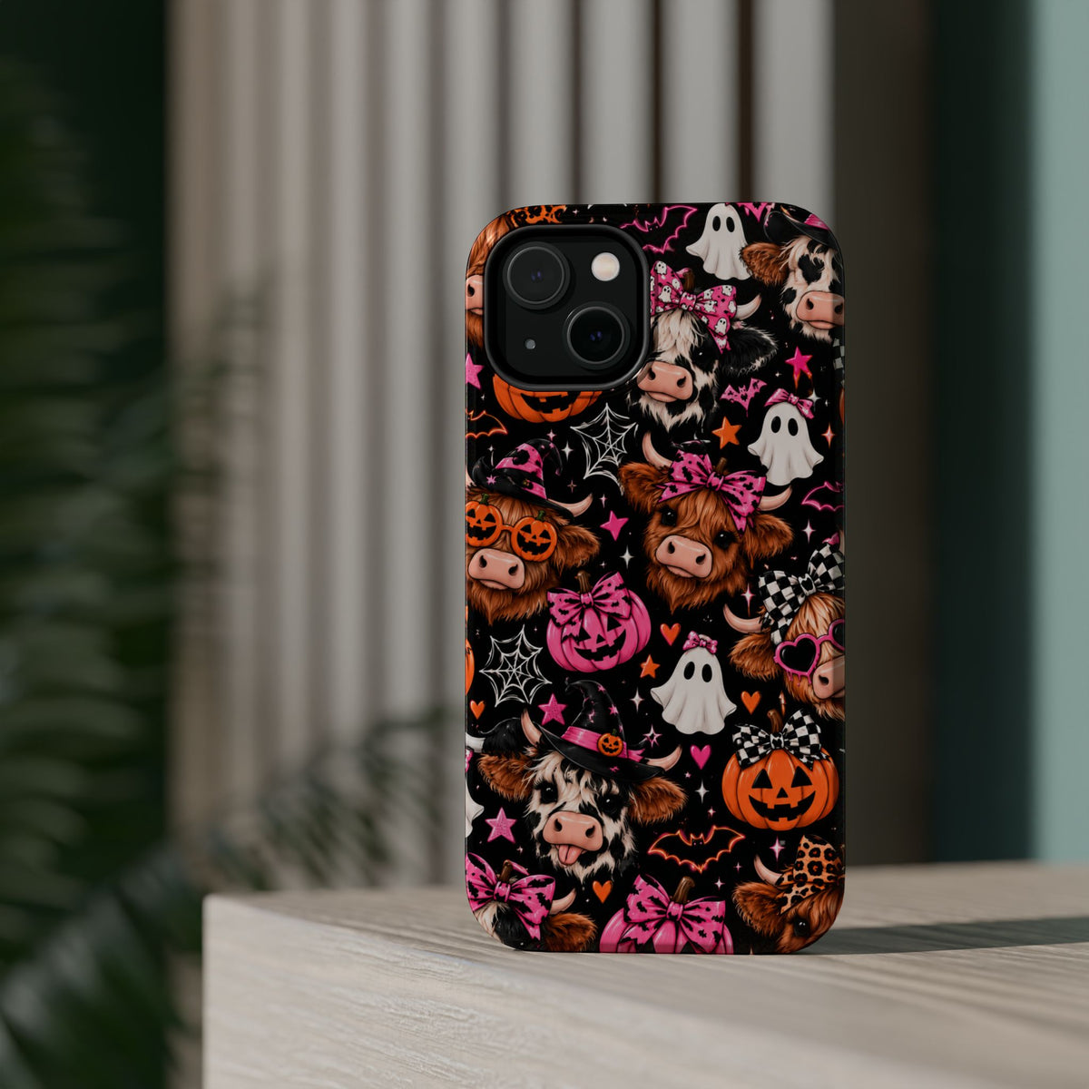 Halloween Cow Pattern Magnetic iPhone Case
