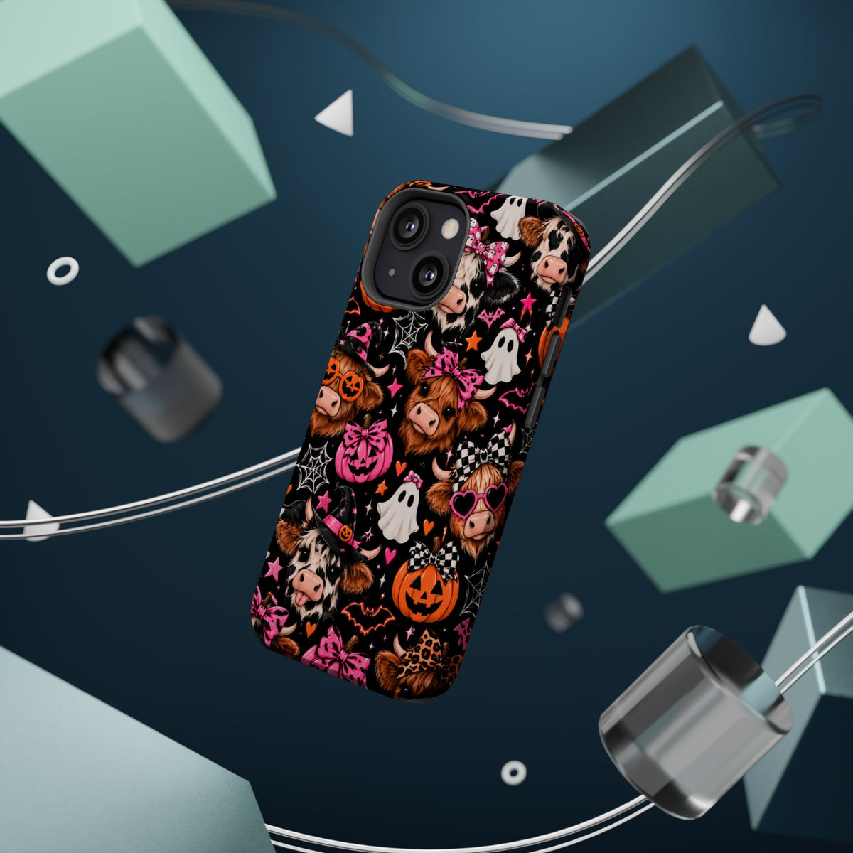 Halloween Cow Pattern Magnetic iPhone Case