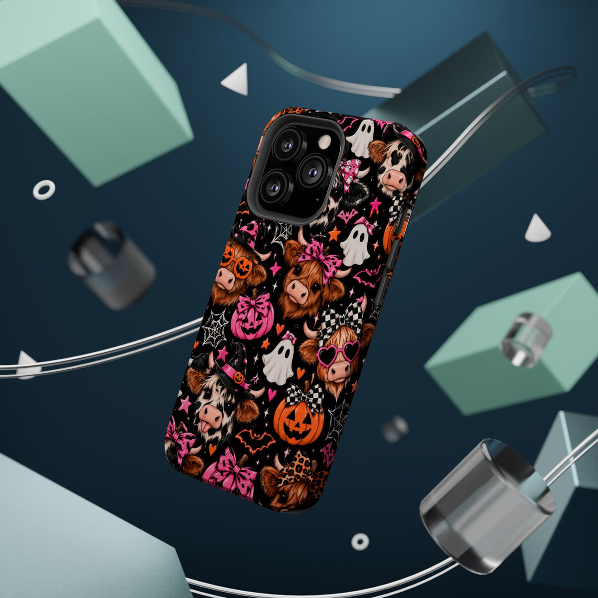 Halloween Cow Pattern Magnetic iPhone Case