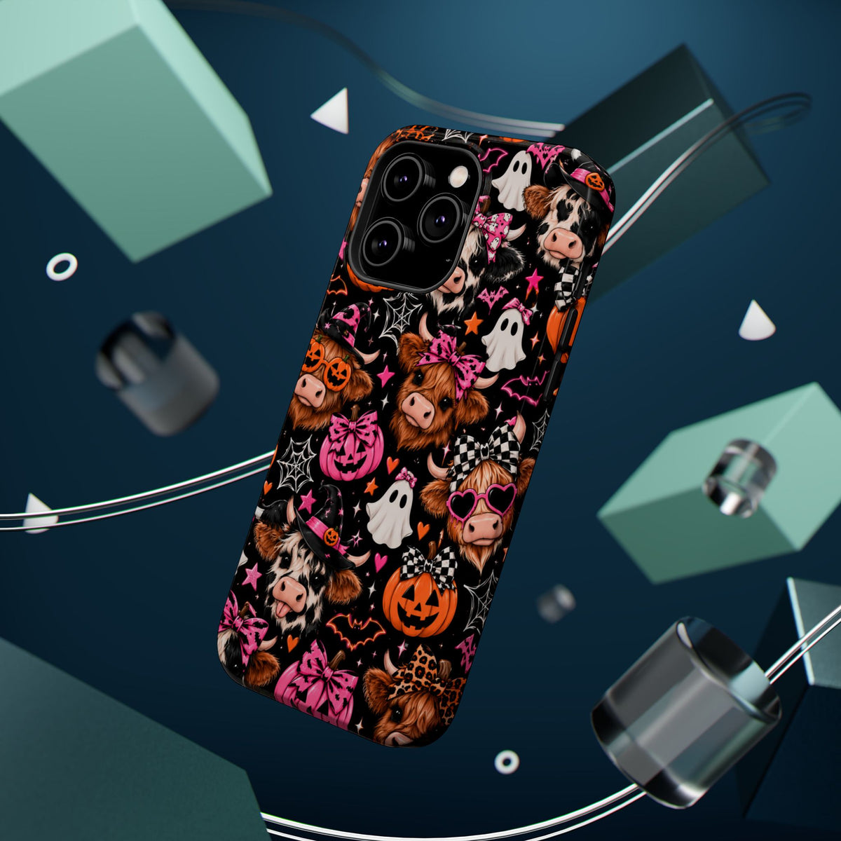 Halloween Cow Pattern Magnetic iPhone Case