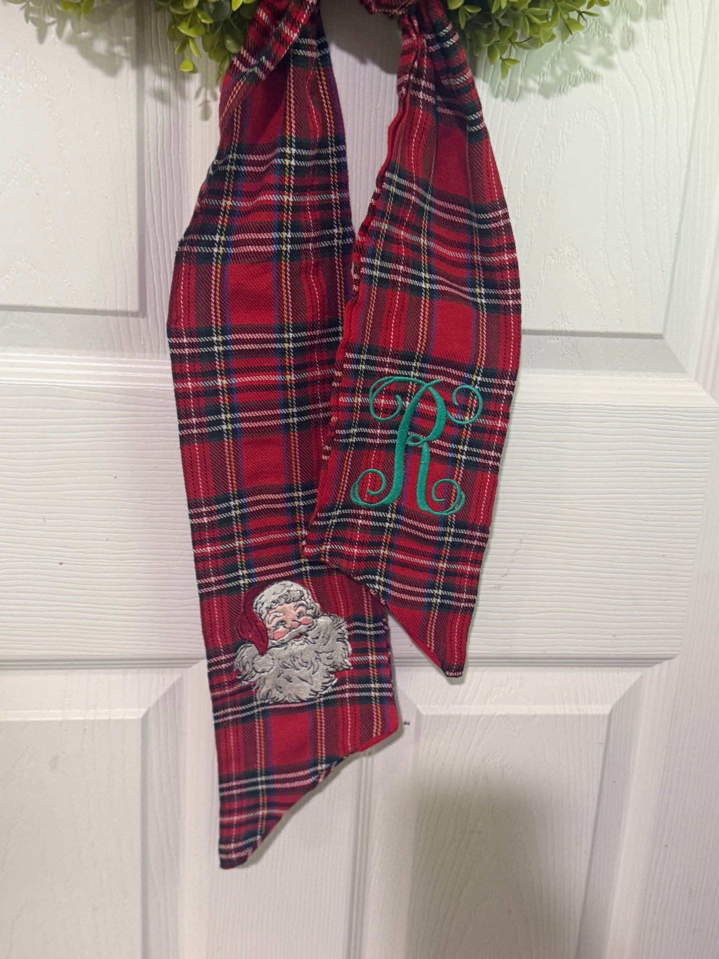 Santa Wreath Sash