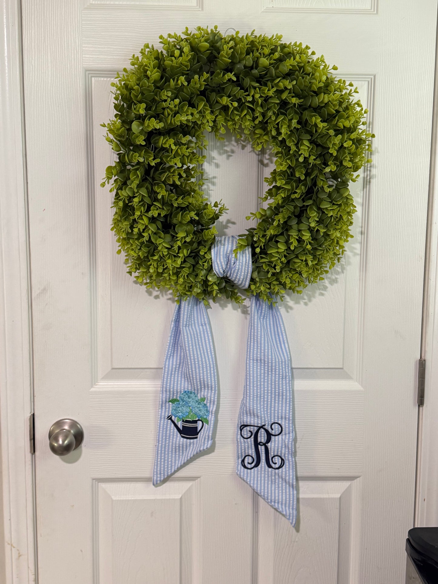Hydrangea Wreath Sash